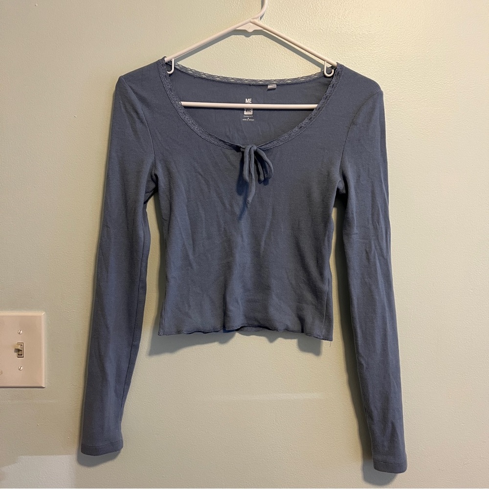 Pacsun Blue Long Sleeve Women's Top